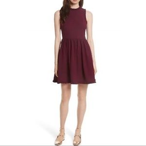 NWT Kate Spade Fit & Flare Maroon Dress w/ Pockets